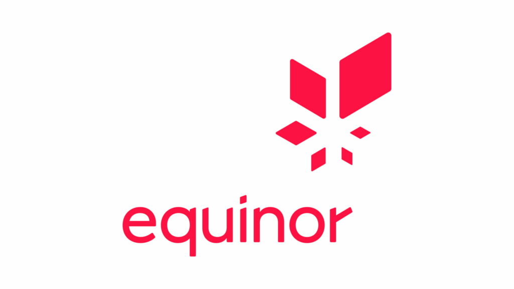 Arctic Frontiers - Equinor logo with red geometric shapes above the word "equinor" in lowercase red letters on a white background, featured among Arctic Frontier partner logos.