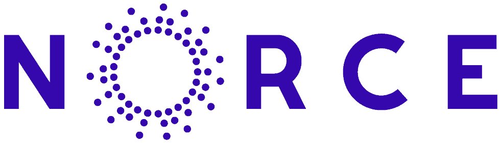 Arctic Frontiers - The word "NORCE" in blue with circular dots forming the letter "O", featured among Arctic Frontier partner logos.