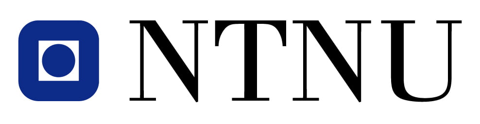 Arctic Frontiers - NTNU logo with a blue square symbol and black "NTNU" text on a white background, featured among Arctic Frontier partner logos.