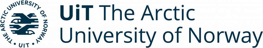 Arctic Frontiers - UiT The Arctic University of Norway logo with circular text and stylised graphic on the left, featured among Arctic Frontier partner logos.