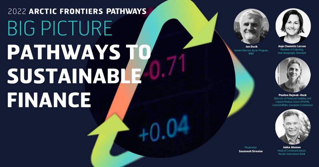 Image reads "Pathways to Sustainable Finance".