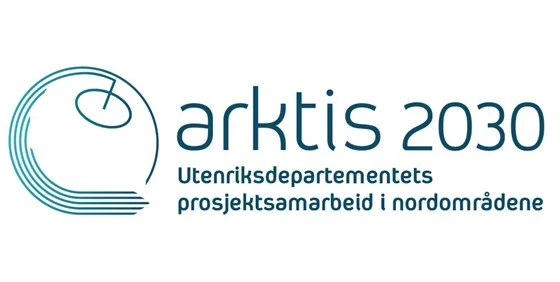 Arctic Frontiers - Logo for "arktis 2030" with Norwegian text and a stylised Arctic circle graphic on the left.